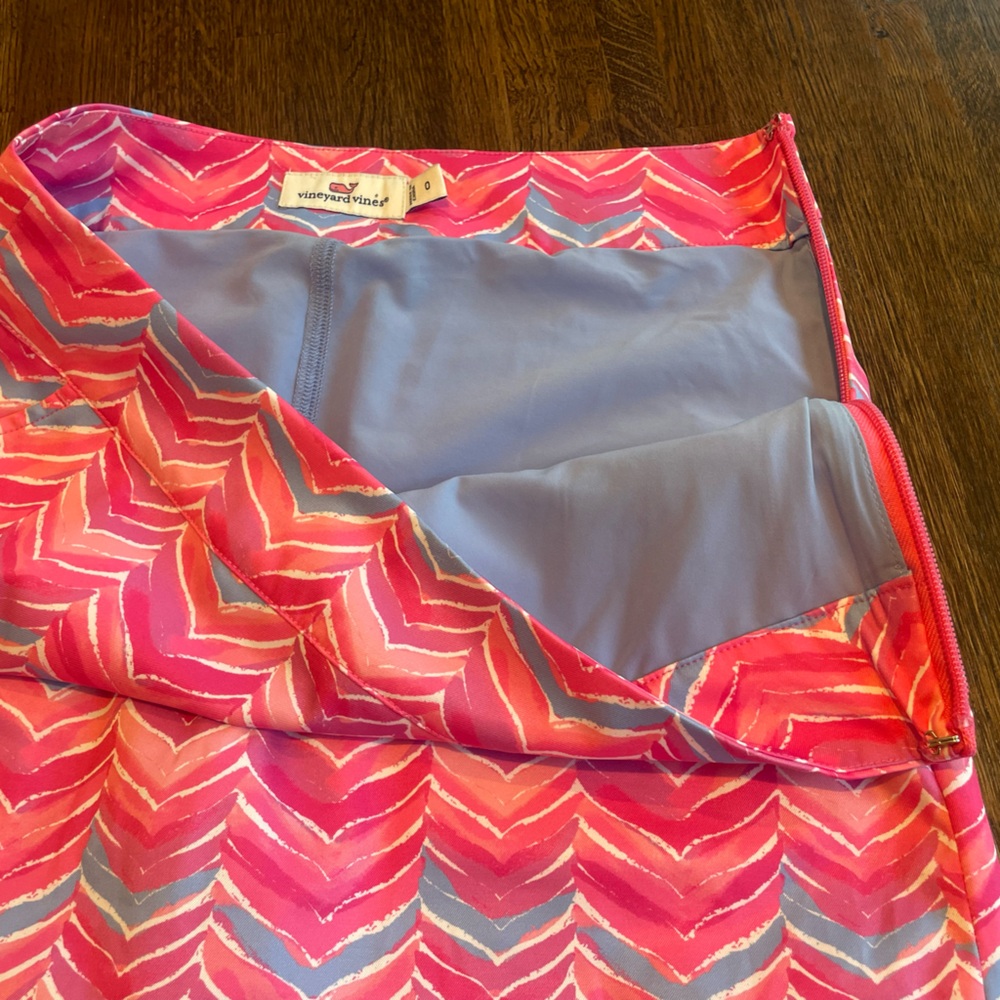 NWOT Vineyard Vines Skort Activewear Gold Pickleball Tennis - Size 0 - Picture 8 of 10
